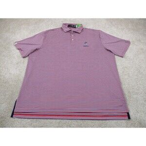 Ralph Lauren Polo Shirt Mens XL Red White Blue Prestwick Country Club RLX Golf